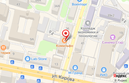 Кафе Комильфо в Калуге на карте