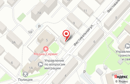 Магазин автотоваров АвтоВАЗ на Фестивальной улице на карте