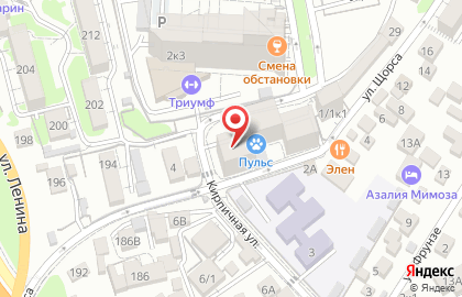 Столовая Московская на Кирпичной улице на карте