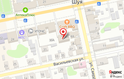 Магазин бытовой техники Элиот на площади Ленина на карте