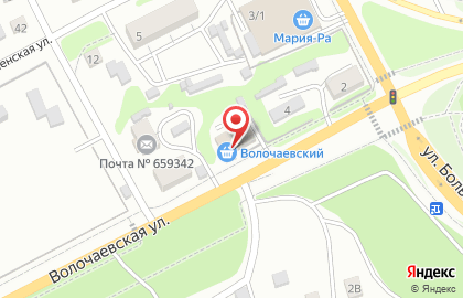 Продуктовый магазин Успех на Волочаевской улице на карте