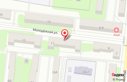 Мастерская на Молодёжной улице на карте