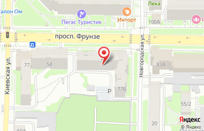Парикмахерская Грация на проспекте Фрунзе на карте