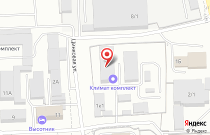 Торговая компания Техноград в Курчатовском районе на карте