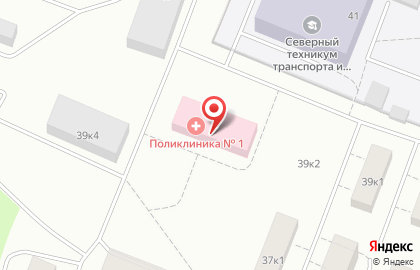 Архангельская городская клиническая больница №6 на улице Ильича на карте