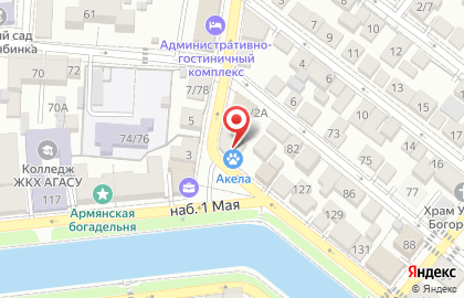 Кинологический клуб Фаворит в Астрахани на карте