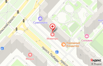 Салон красоты Афина на Комсомольском проспекте на карте