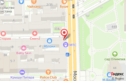 Терминал МТС банк на Технологическом институте I на карте