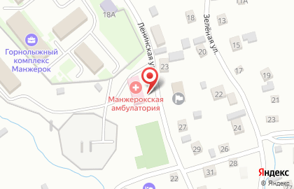 Скорая медицинская помощь с. Манжерок на Ленинской улице на карте