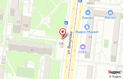 Салон бытовых услуг Мистер Ландри на улице Викулова, 42 на карте