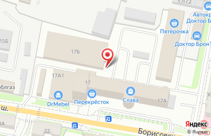 Магазин мебели Уют на Борисовском шоссе на карте