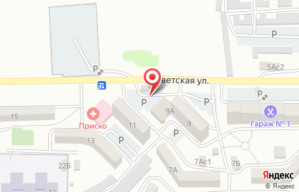 Магазин овощей и фруктов на Советской улице на карте