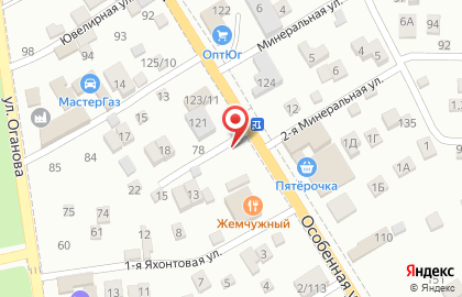Торгово-сервисная компания НовоТехАвто на Особенной улице на карте