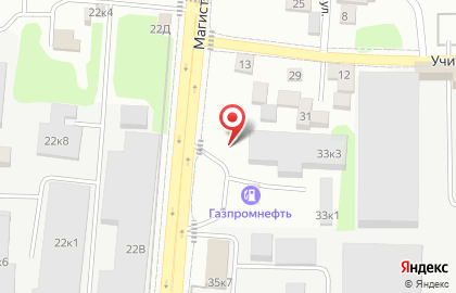 Автостоянка 5 Колесо на Магистралиной улице на карте