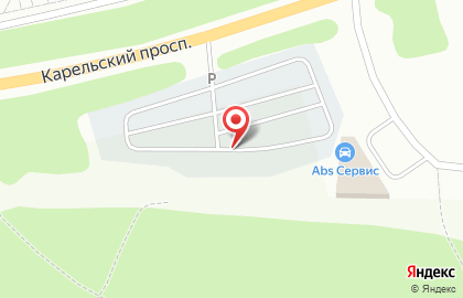 Автостоянка в Петрозаводске на карте