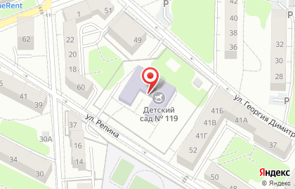 Детский сад №119 в Центральном районе на карте