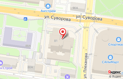 Поволжский банк Сбербанка России на улице Суворова, 81 на карте