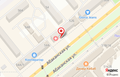 ООО ИКБ Совкомбанк на Абаканской улице на карте