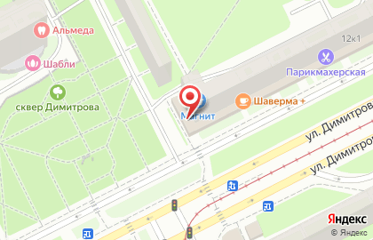 Гипермаркет Магнит в Санкт-Петербурге на карте