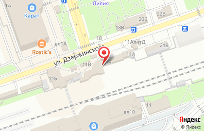 Пекарня Маковка на улице Дзержинского на карте