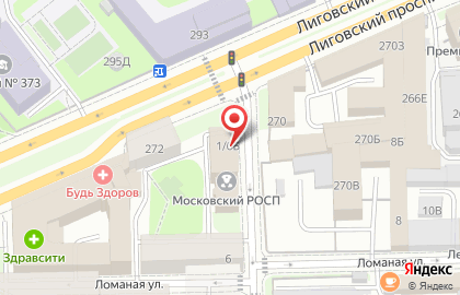 Управление ФССП России Московский районный отдел судебных приставов УФССП по Санкт-Петербургу на карте