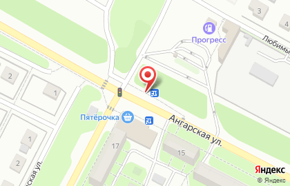 Киоск по продаже фруктов и овощей в Липецке на карте