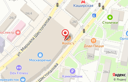 Ресторан быстрого обслуживания Макдоналдс в ТЦ Москворечье на карте