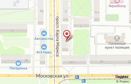 Магазин-перекусочная Таврия на проспекте Карла Маркса, 9 на карте