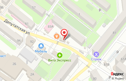 Магазин Королевский продукт на Депутатской улице на карте