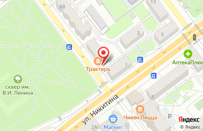 Кафе-закусочная Трактиръ в Володарском районе на карте