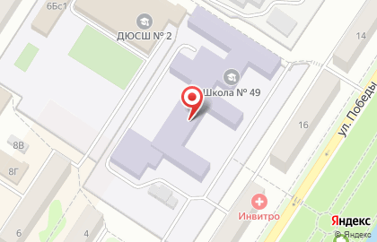 Средняя общеобразовательная школа №49 в Екатеринбурге на карте