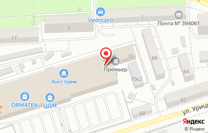 Мебельный салон Калипсо-Nextform в Коминтерновском районе на карте