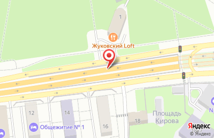 Жуковский на улице Туполева на карте