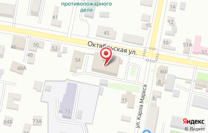 Ростелеком для дома на Октябрьской улице на карте