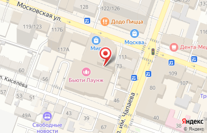 Магазин EGO на Московской улице на карте