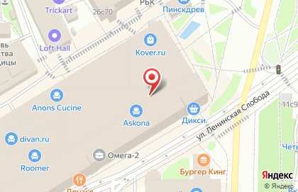 Магазин электроники и бытовой техники Премьер Техно на улице Ленинская Слобода на карте
