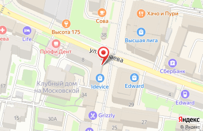 Ресторан Пиросмани на Московской улице на карте