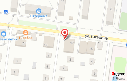 Магазин разливных напитков на улице Гагарина на карте