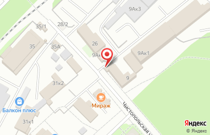 Киоск по продаже фруктов и овощей в Кировском районе на карте