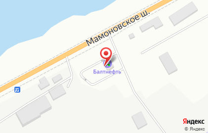 АЗС Балтнефть в Московском районе на карте