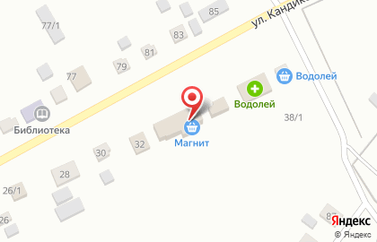 Супермаркет Магнит в Новосибирске на карте