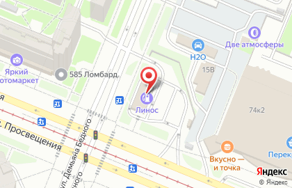 АЗС Славнефть на улице Демьяна Бедного на карте