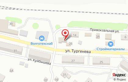 Шиномонтажная мастерская КамыШИНА на улице Тургенева на карте