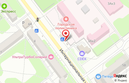 Киоск молочной продукции Амка на Интернациональной улице, 3а к 1 на карте