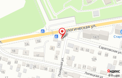 Киоск по продаже бытовой химии на Полярной улице на карте