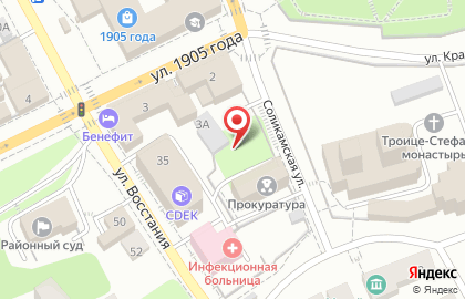 Оптово-розничная фирма в Мотовилихинском районе на карте