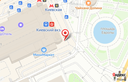 Киоск фастфудной продукции на площади Киевского Вокзала на карте