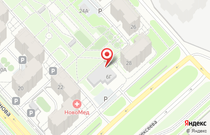 Теплый двухуровневый паркинг Nord Parking на карте