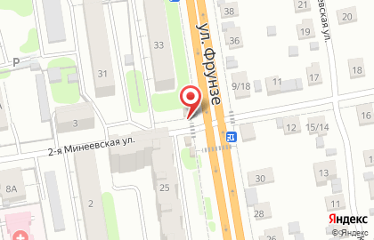 Продовольственный магазин Лютик на улице Фрунзе на карте