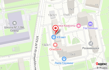 Ветеринарная клиника К9-vet на улице Героев Панфиловцев на карте